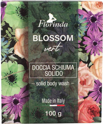 Гель для душа Florinda Твердый Зеленые цветы (100г)