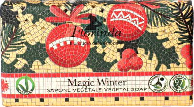 Мыло твердое Florinda Итальянская мозаика Волшебная зима (100г)