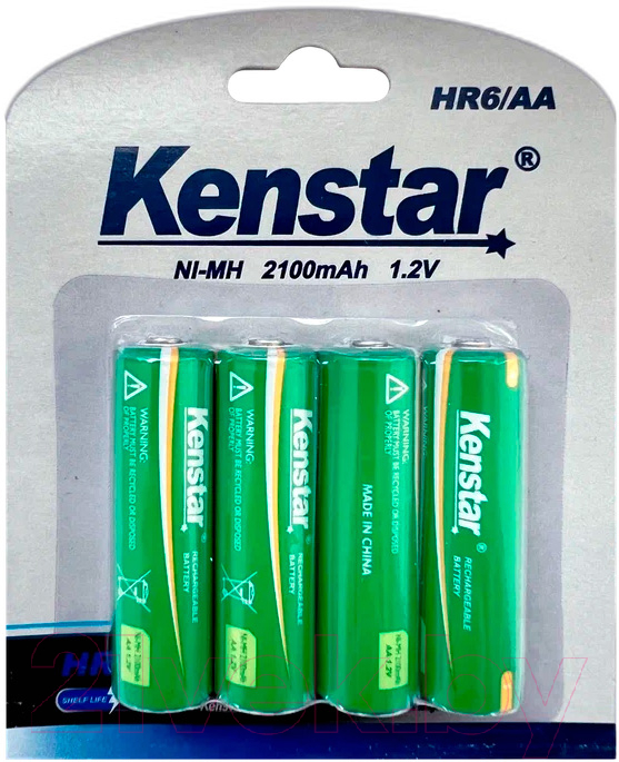 Комплект аккумуляторов Kenstar HR6/AA Ni-Mh 2100mAh BL-4 / KS-HR6-2100-BL4