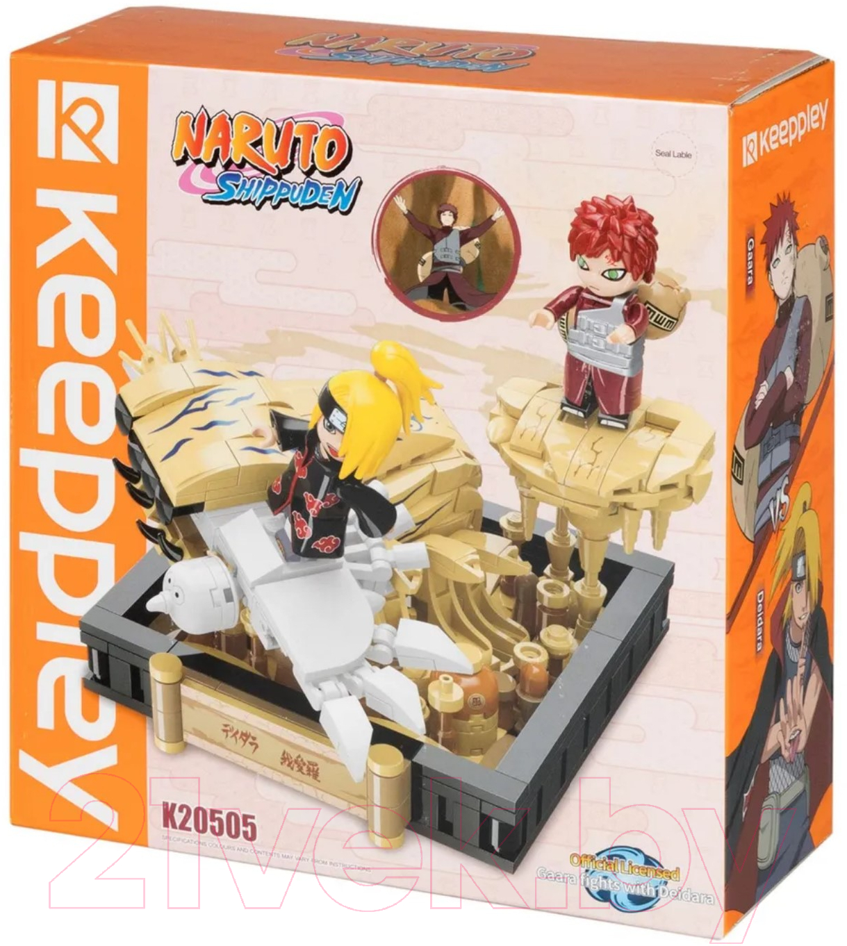 Конструктор 1Toy Naruto Бой Гаары и Дейдары / К20505