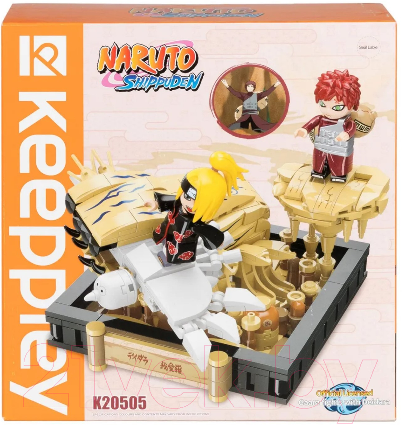 Конструктор 1Toy Naruto Бой Гаары и Дейдары / К20505