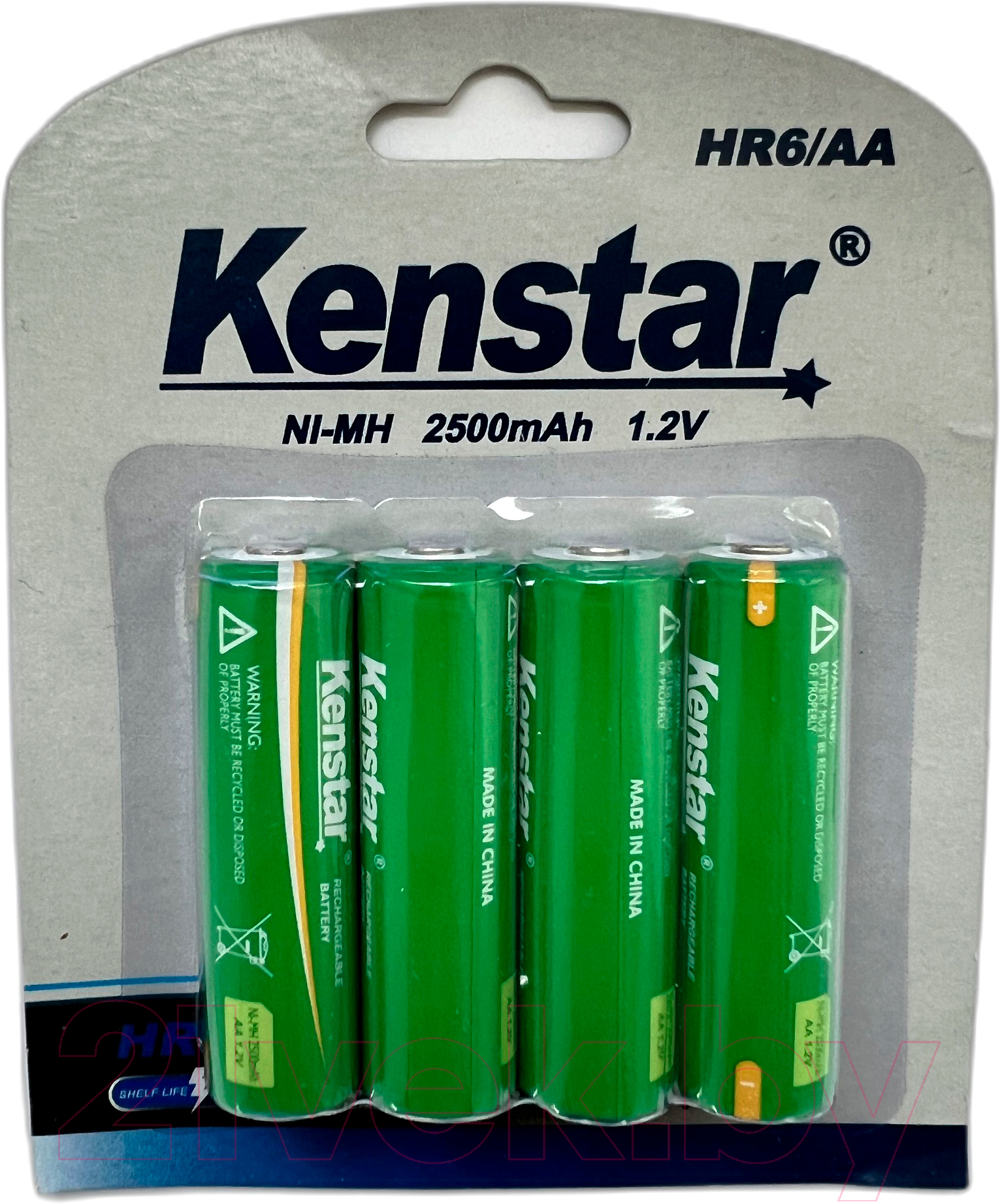 Комплект аккумуляторов Kenstar HR6/AA Ni-Mh 2500mAh BL-4 / KS-HR6-2500-BL4