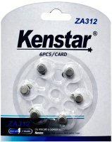 

Комплект батареек, ZA312 BL-6 Zinc Air / KS-ZA312-BL6
