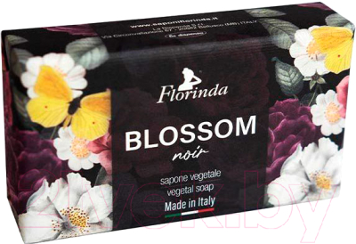 Мыло твердое Florinda Черные цветы (200г)