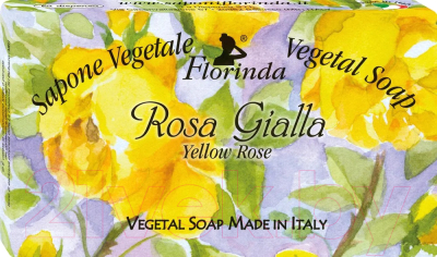 Мыло твердое Florinda Желтая роза (100г)