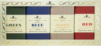 Набор мыла Florinda Fabric Blue, Fabric Green, Fabric Ivory, Fabric Red (4x200г) - 