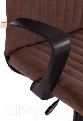 Кресло офисное Tetchair Spark флок (коричневый)