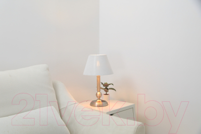 Прикроватная лампа ArtStyle HT-708WN (никель/белый)