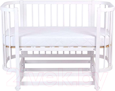 Детская кровать-трансформер Polini Kids Simple 350 / 0003126-04 (белый)