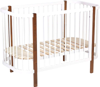 Детская кровать-трансформер Polini Kids Simple 350 / 0003126-165 (белый/дуб крафт) - 