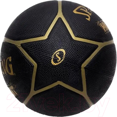 Баскетбольный мяч Spalding Highlight / 84355Z (размер 7, черный/золото)