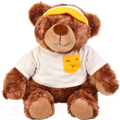 Мягкая игрушка Sima-Land Медведь в желтом ободке / 9950380