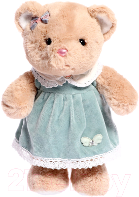 Мягкая игрушка Sima-Land Мишка в зеленом платье / 10063489