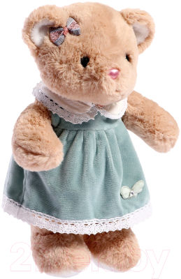 Мягкая игрушка Sima-Land Мишка в зеленом платье / 10063489