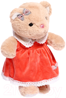 Мягкая игрушка Sima-Land Мишка в красном платье / 10063486
