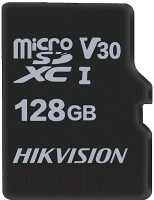 Карта памяти Hikvision microSDXC 128Gb HS-TF-C1(STD)/128G/ZAZ01X00/OD C1 V30 w/o (Adapter)