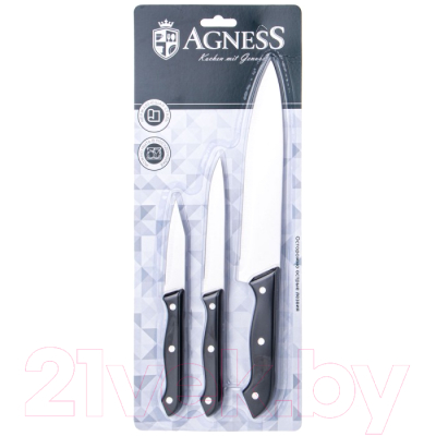 Набор ножей Agness 712-0007 (3шт)