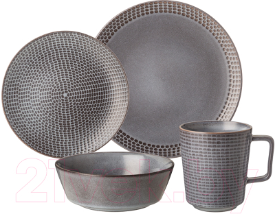 Набор столовой посуды Bronco Graphite / 445-119