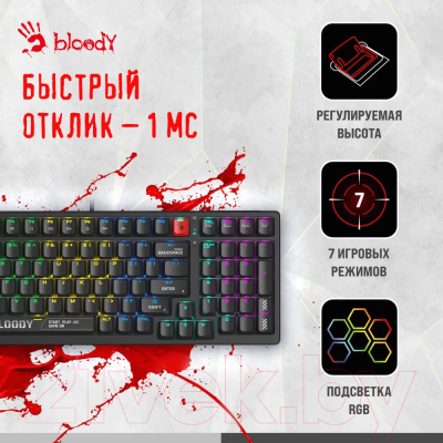 Клавиатура A4Tech Bloody S98 (черный)