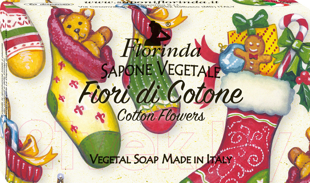 Мыло твердое Florinda Цветы Хлопка / 65414 (100г)