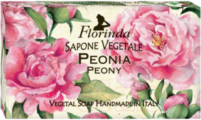 Мыло твердое Florinda Пион  / 62166 (100г)