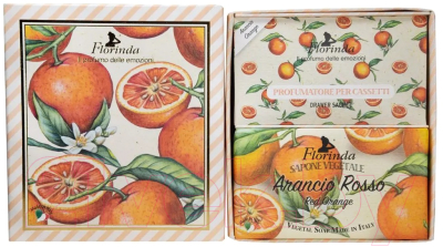 Подарочный набор Florinda Красный апельсин (мыло 200г + саше ароматическое 3шт)