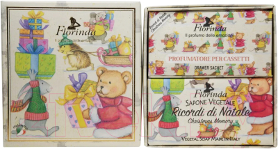Подарочный набор Florinda Рождественские воспоминания (мыло 100г + саше ароматическое 3шт)