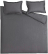 Комплект постельного белья Rusby 2ХМ 2 сп / 271304 (серый уголь) - 
