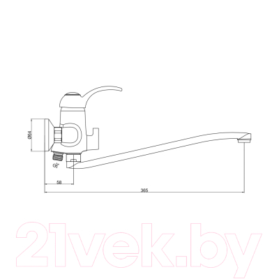 Смеситель Gross Aqua Provance 7518586С-35S