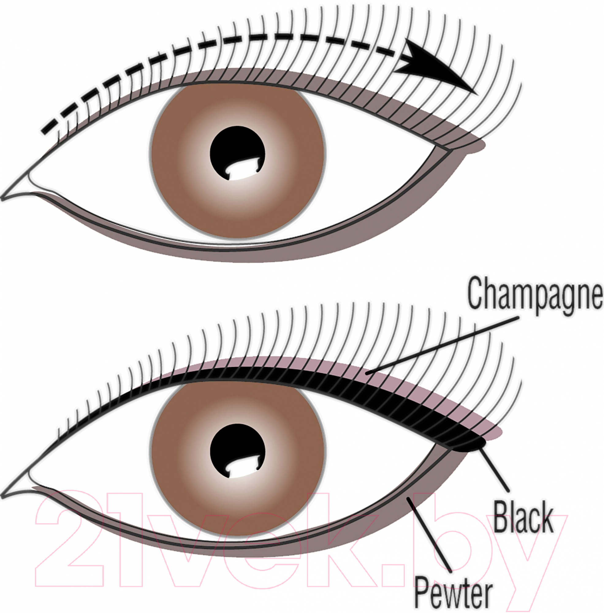 Карандаш для глаз Physicians Formula Shimmer Strips Eyeliner Trio