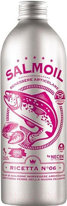 Кормовая добавка для животных Necon Salmoil Ricetta 6 масло лососевое для здор. суставов / NECSR6250