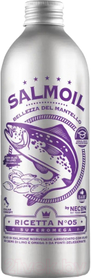 Кормовая добавка для животных Necon Salmoil Ricetta 5 масло лососевое для кожи и шерсти / NECSR5500 (500мл)