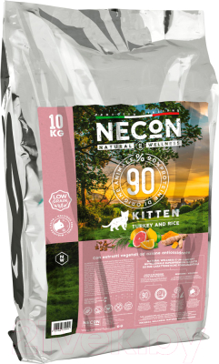 Сухой корм для кошек Necon Для котят с индейкой и рисом / NW052 (10кг)