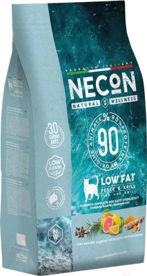 Сухой корм для кошек Necon Для стерилизованных кошек с океанической рыбой и крилем / NW057 (1.5кг)