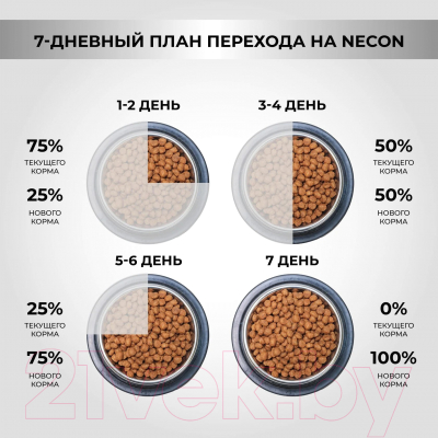 Сухой корм для собак Necon Для взрослых собак всех пород с индейкой и рисом / NECN11 (12кг)
