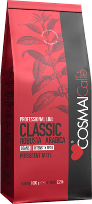 Кофе в зернах Cosmai Caffe Classic 40% Арабика 60% Робуста (1кг)