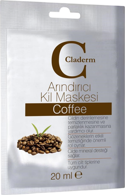 Маска для лица кремовая Claderm Coffee (20мл) -