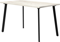 Обеденный стол Millwood Шанхай 120x70x75 (дуб белый Craft/металл черный) - 