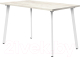 Обеденный стол Millwood Шанхай 120x70x75 (дуб белый Craft/металл белый) - 