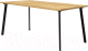 Обеденный стол Millwood Шанхай 160x80x75 (дуб золотой Craft/металл черный) - 