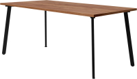 Обеденный стол Millwood Шанхай 160x80x75 (дуб табачный Craft/металл черный) - 