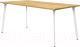 Обеденный стол Millwood Шанхай 160x80x75 (дуб золотой Craft/металл белый) - 