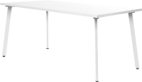Обеденный стол Millwood Шанхай 160x80x75 (белый/металл белый) - 
