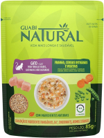 Влажный корм для кошек Guabi Natural Для взрослых кошек с курицей, злаками и овощами (85г) - 