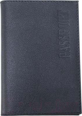 Обложка на паспорт Poshete 611-O1/9-P-BLK (черный)
