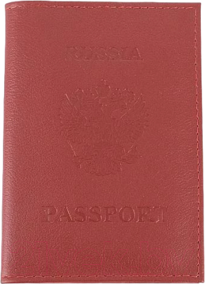 Обложка на паспорт Poshete 604-118LG-RED (красный)