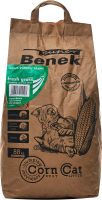 Наполнитель для туалета Super Benek Corn Cat Свежая трава (14л/8.8кг) - 