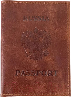 Обложка на паспорт Poshete 604-118JL-BRW (коричневый)