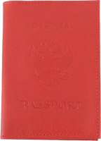 Обложка на паспорт Poshete 604-117LG-RWT (красный) - 