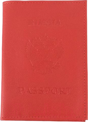 Обложка на паспорт Poshete 604-117LG-RWT (красный)